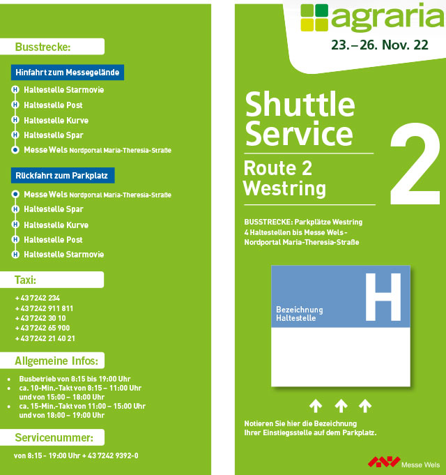agraria Shuttle Service Route 2 Westring PDF Download