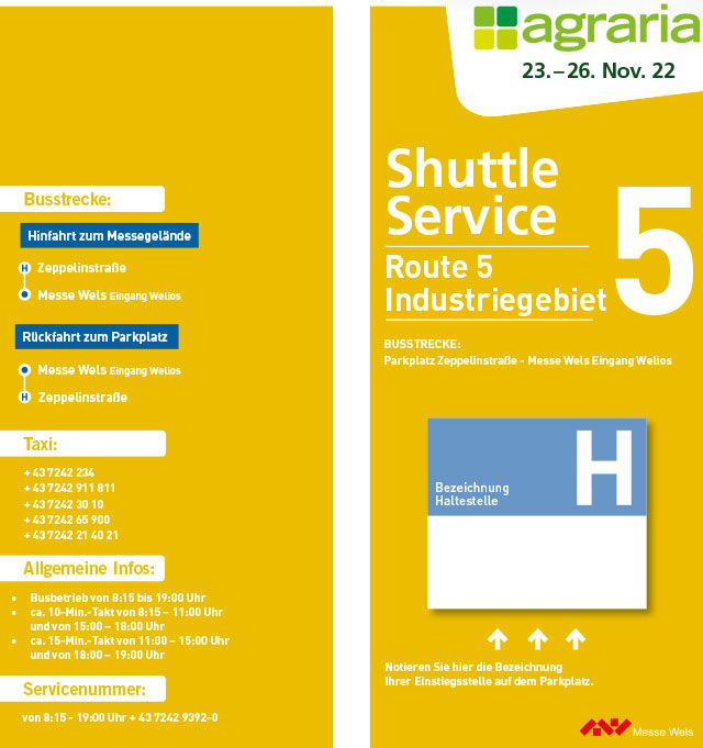 agraria Shuttle Service Route 5 Industriegebiet PDF Download